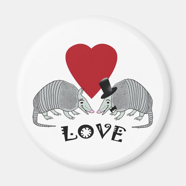 Imán Armadillo Love Magnet (Frente)