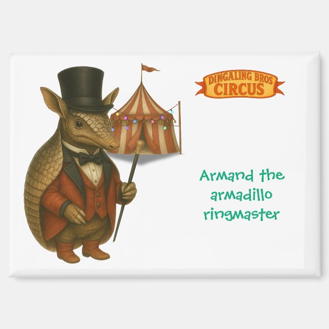 Imán Armand, domador de armadillos (Anverso)