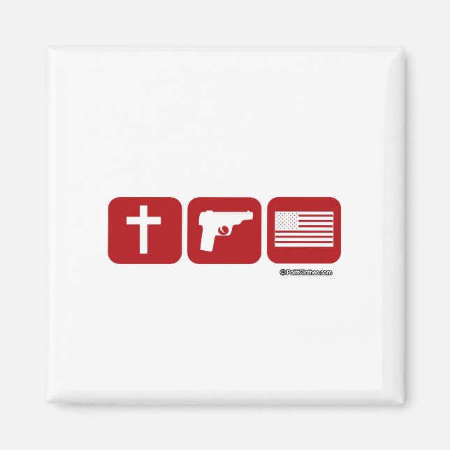Imán Armas de Dios y libertad (Frente)
