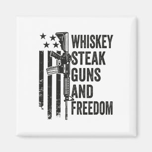 Imán Armas De Robo De Whiskey Y Libertad - Graciosa Gun