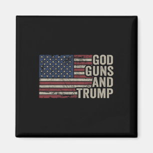 Imán Armas Y Trump - A Favor De Dios, Divertido Republi