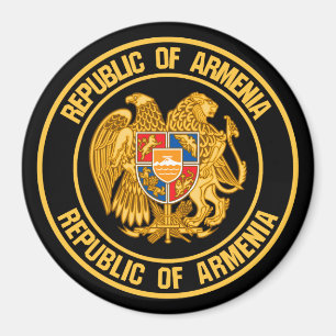 Imán Armenia redonda Emblema