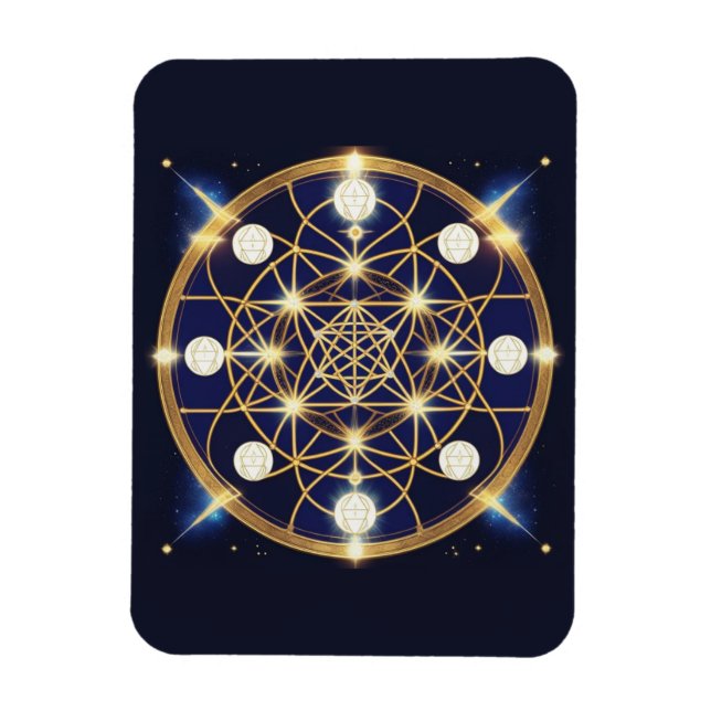 Imán Armonía Celestial – La Luz Dentro de la Cuadrícula (Vertical)