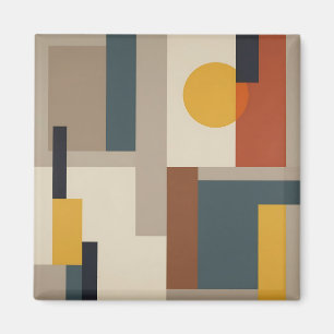 Imán Armonía Geométrica Abstracta de Mitad de Siglo
