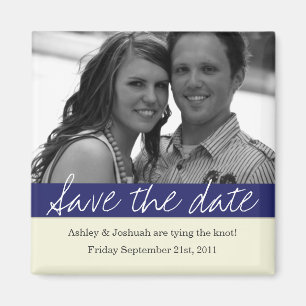 Imán Army Bold Banner Photo Save The Date Magnet