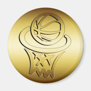 IMÁN ARO DE BALONCESTO DE ORO