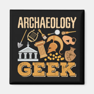 Imán Arqueología Geek Profesor Arqueólogo Estudiantil