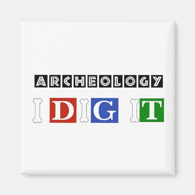 Imán Arqueología que cavo (Frente)