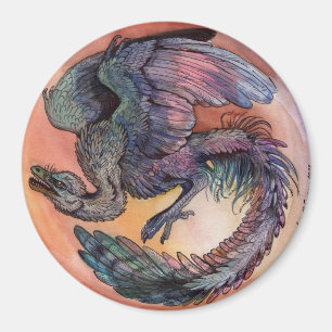 Imán Arqueopteryx redonda