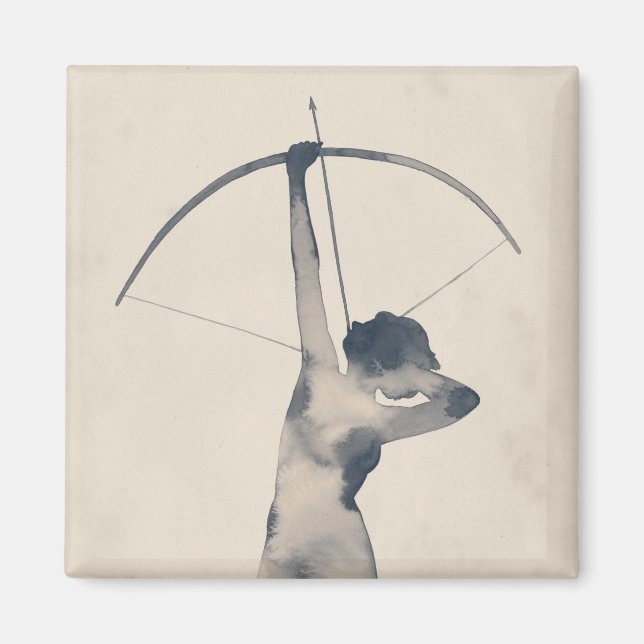 Imán Arquero acuarela (Frente)