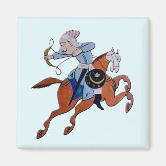 Imán Arquero persa a caballo