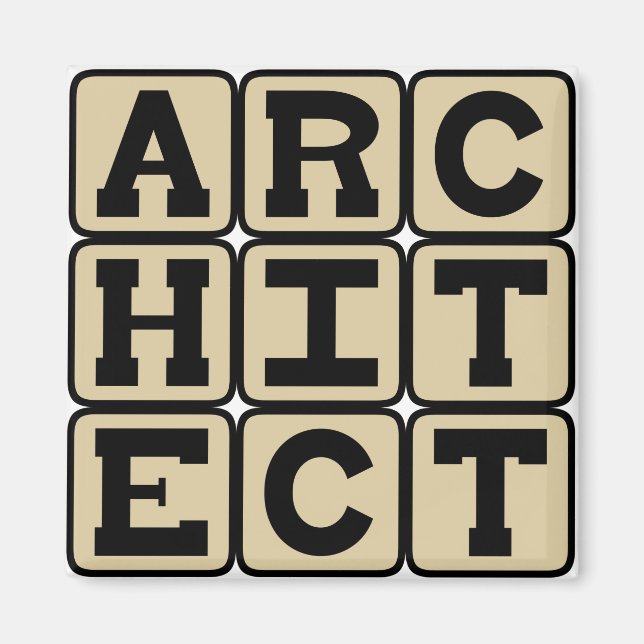 Imán Arquitecto, Diseñador de edificios (Frente)