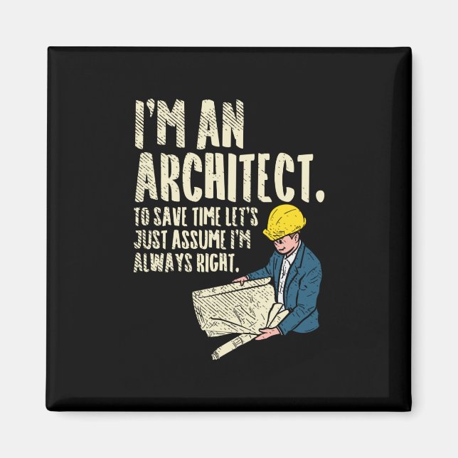 Imán Arquitecto - Soy arquitecto (Frente)