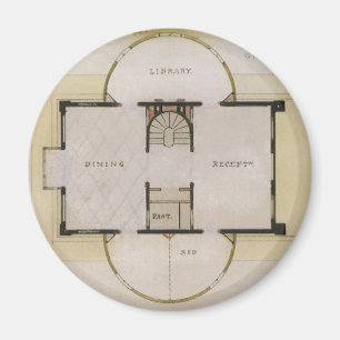 Imán Arquitectura antigua, plano de planta y villa grie