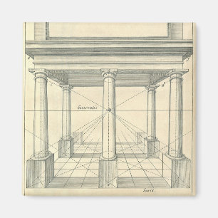 Imán Arquitectura antigua, pórtico romano con columnas