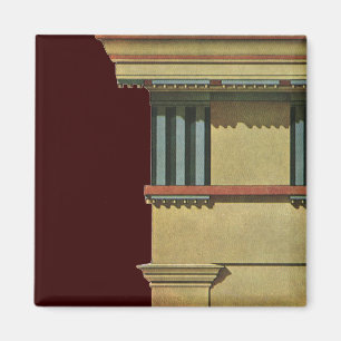 Imán Arquitectura clásica vintage, composición de templ