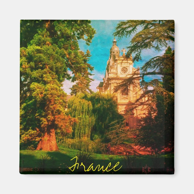 Imán Arquitectura de Francia Naturaleza francesa (Frente)