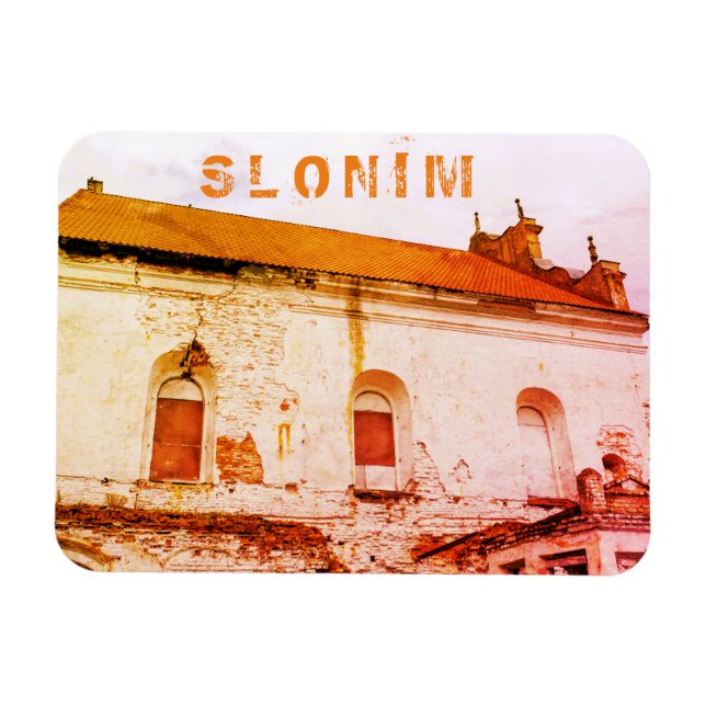 Imán Arquitectura de la Gran Sinagoga de Slonim en Biel (Horizontal)