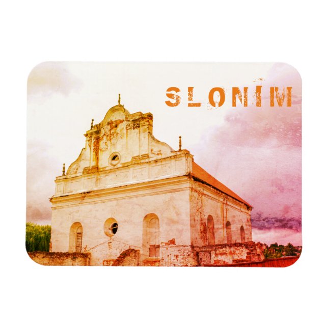 Imán Arquitectura de la Gran Sinagoga de Slonim en Biel (Horizontal)