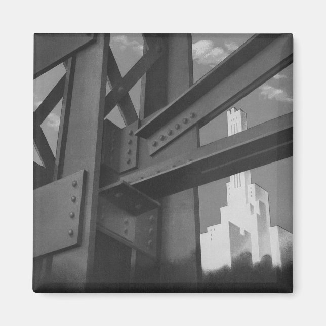 Imán Arquitectura de rascacielos de construcción de ace (Frente)