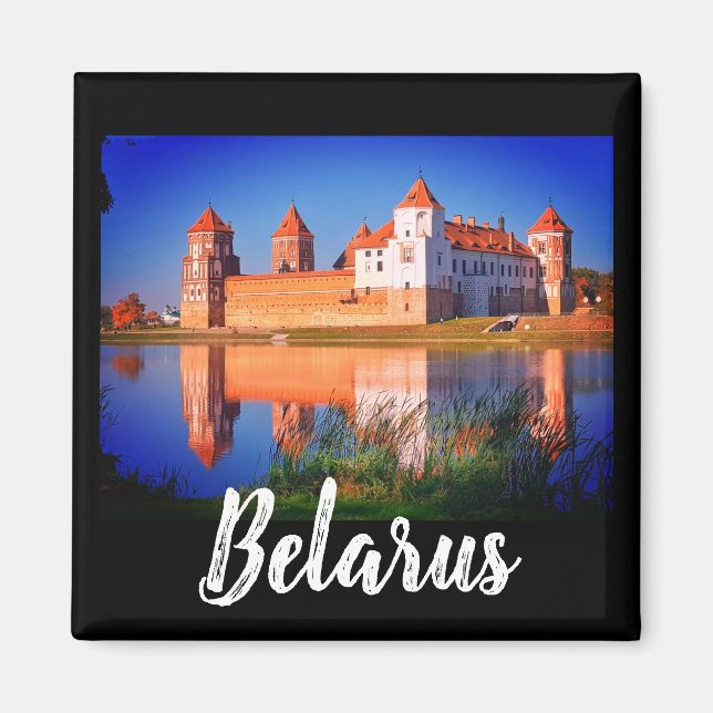 Imán Arquitectura del castillo de Mir de Bielorrusia Im (Frente)