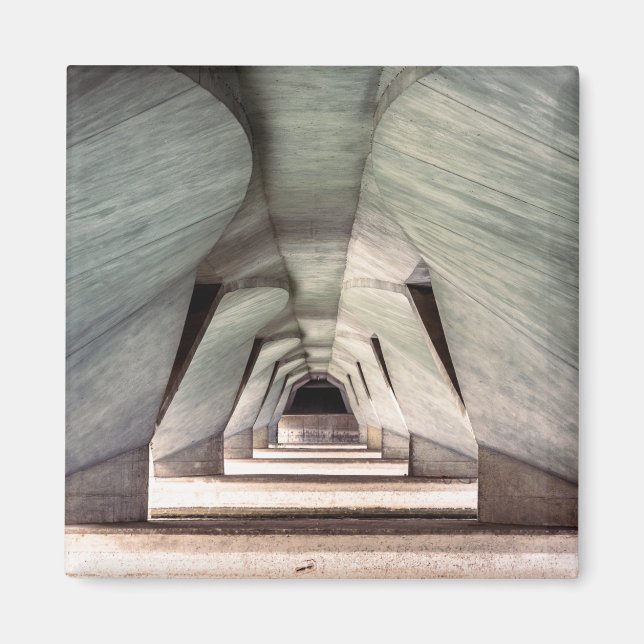 Imán Arquitectura moderna de túnel de hormigón – Abstra (Frente)