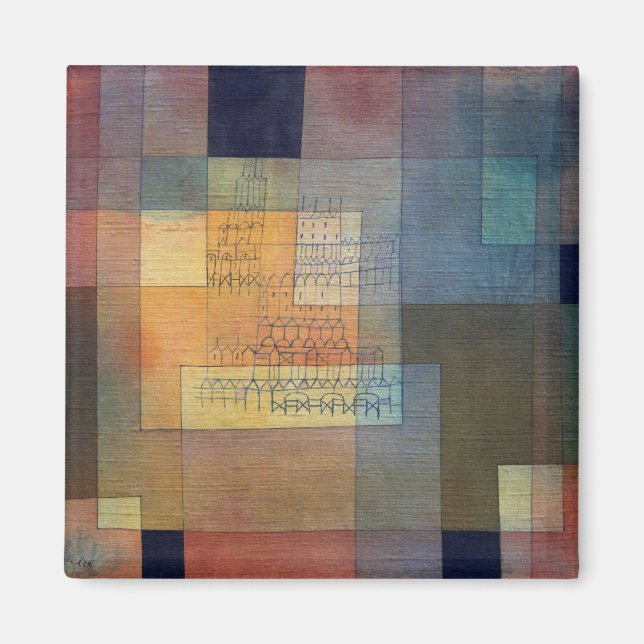 Imán Arquitectura polifónica (1930) pintura de Paul Kle (Frente)