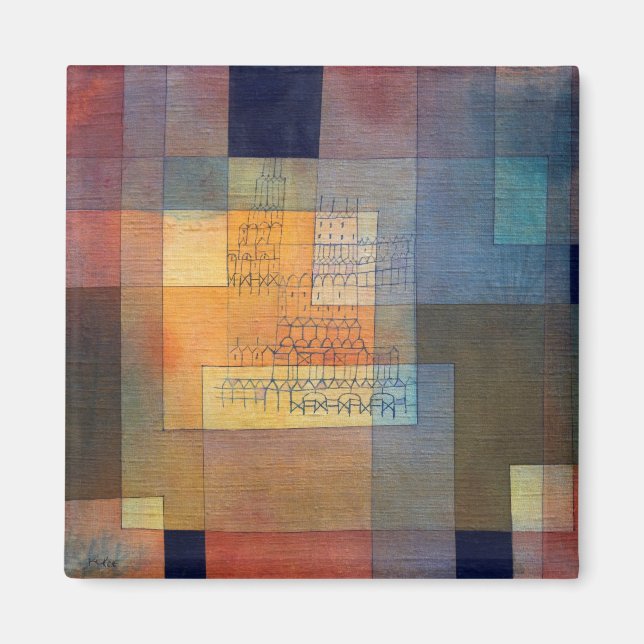 Imán Arquitectura polifónica de Paul Klee (1930) (Frente)