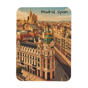 Imán Arquitectura Silueta Ciudad Madrid España