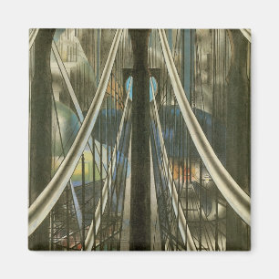 Imán Arquitectura Vintage de Nueva York, Puente de Broo