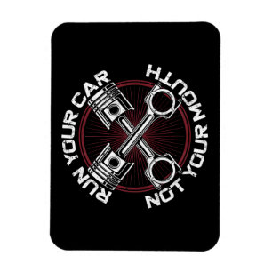 Imán Arrastrar Carreras Race Car Vintage Ejecutar tu au