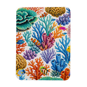 Imán Arrecife de Coral Colorido Peces Tropicales