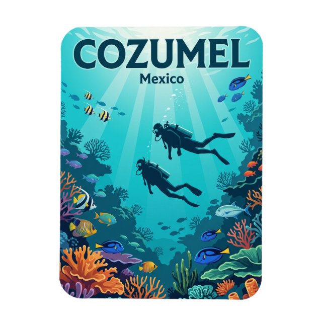 Imán Arrecife Palancar, Cozumel México (Vertical)