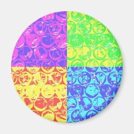 Imán Arreglo de burbujas de arte pop arcoiris