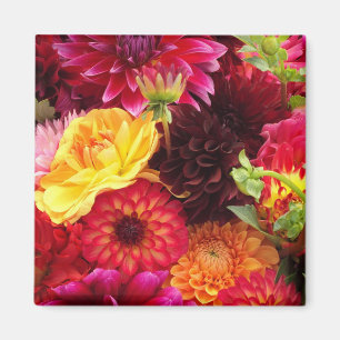 Imán Arreglo de flores de otoño bonito