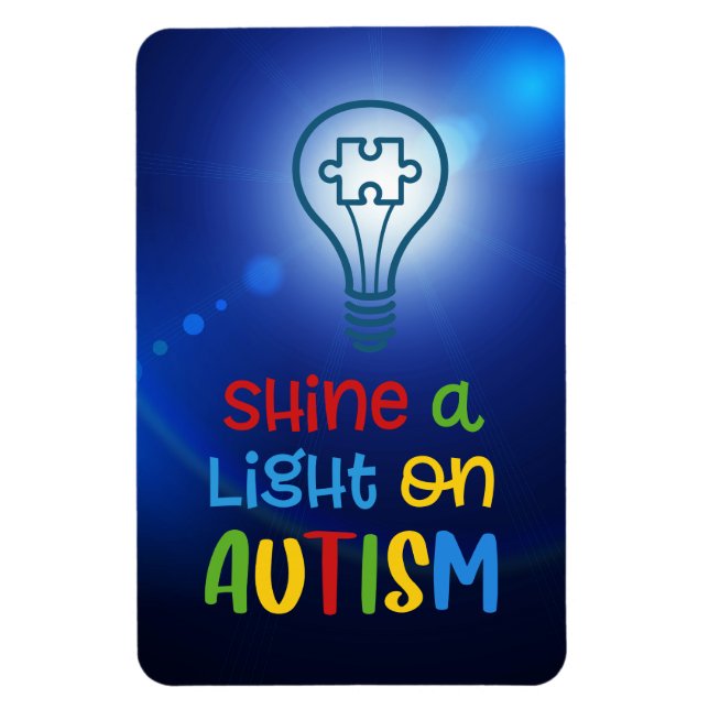 Imán Arrojar una luz al autismo (Vertical)