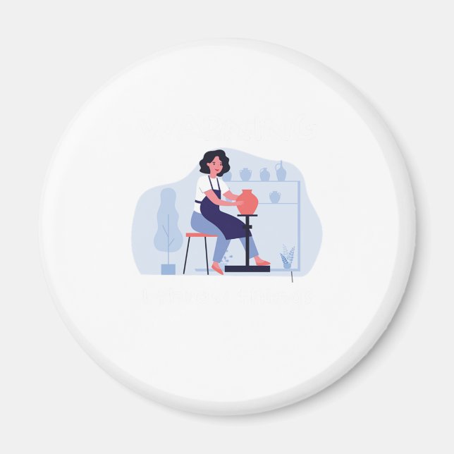 Imán Arrojo Cosas Cerámica Cerámica Regalo de Porcelana (Frente)