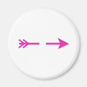 Imán Arrow Pink rompió los regalos de Zazzle del MUSEO