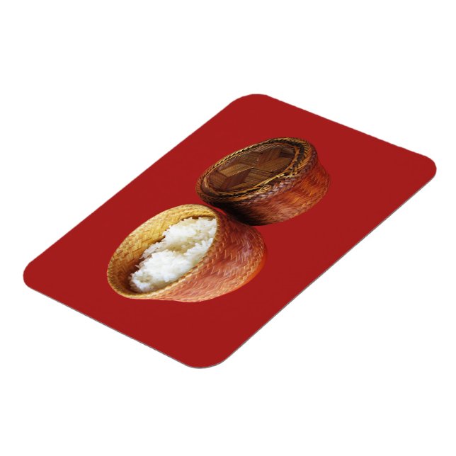 Imán Arroz pegajoso [Khao Niao] comida tailandesa lao (Lado Izquierdo)