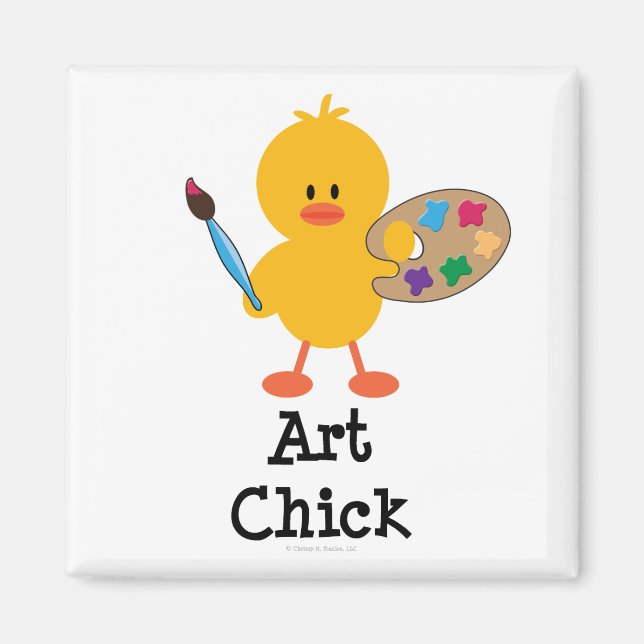 Imán Art Chick Magnet (Frente)