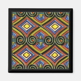 Imán Art Deco hace Persia (multicolor)