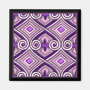 Imán Art Deco hace Persia (Púrpura Brillante)