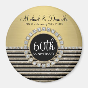 Imán Art Deco Moderno Aspecto horizontal de raya Purpur