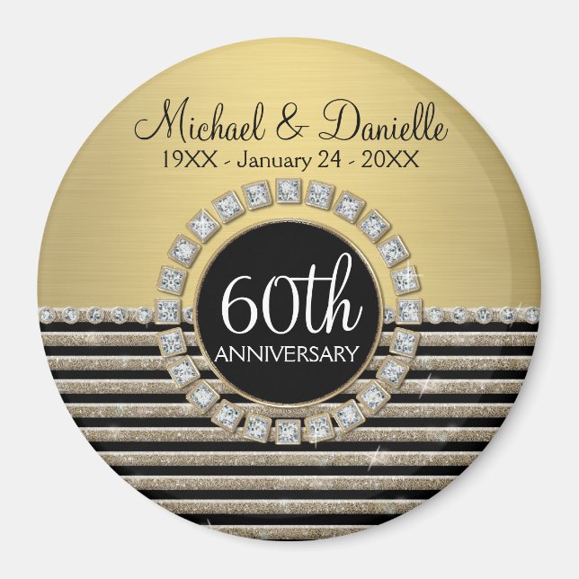 Imán Art Deco Moderno Aspecto horizontal de raya Purpur (Frente)