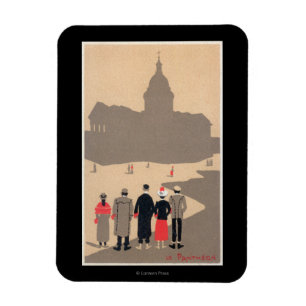 Imán Art déco SceneParis, Francia de Le Pantheon