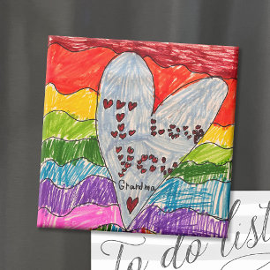 Imán Art Keepsake de los niños personalizados