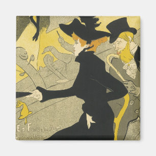 Imán Art Nouveau, Divan Japonais por Toulouse Lautrec