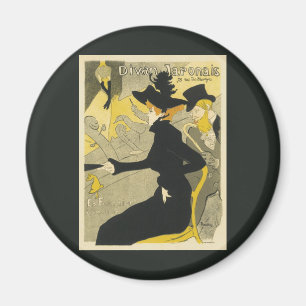 Imán Art Nouveau, Diván Japonés por Toulouse Lautrec