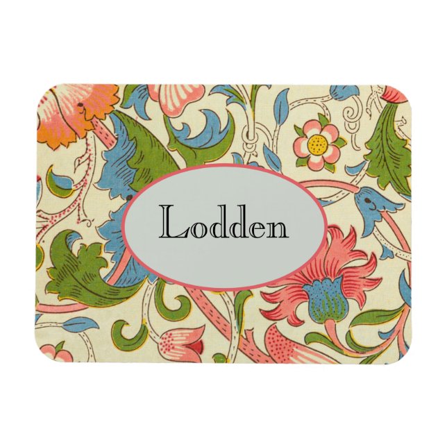 Imán Art nouveau lodden pattern - William Morris (Horizontal)