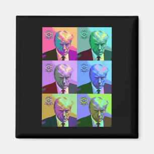 Imán Art Trump Mugshot